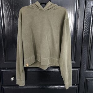 Olive Green Woman's Hoodie - TenTree